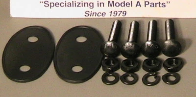  Juego de almohadillas y pernos de montaje de barra de faros a guardabarros Ford modelo A 1930-1931  Foto 1 de 4