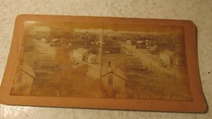 Antique Stereo View Card Oakland Nebraska - Street Scene - Picture 1 of 2