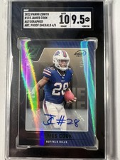 James Cook 2022 Zenith Artist Proof Auto Buffalo RC /5 SGC 9.5