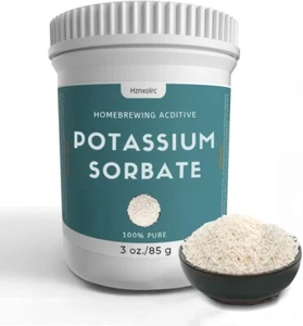 Sorbato de potasio de grado alimenticio de 3 oz, 100 % puro, sorbato de potasio premium para W... - Imagen 1 de 5