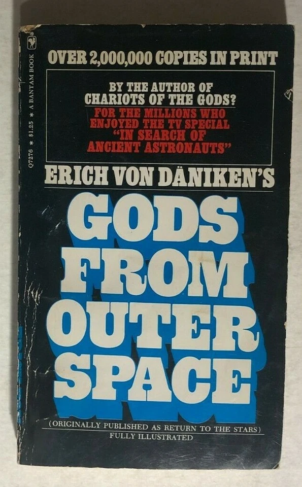 GODS FROM OUTER SPACE by Erich Von Daniken (1973) Bantam illustrated pb Foto 1 de 2