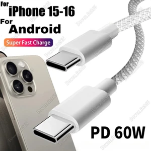 Type C Charging Cord Fast Charger Lot USB-C to USB-C Cable For iPhone 16 15 Pro - Picture 1 of 8