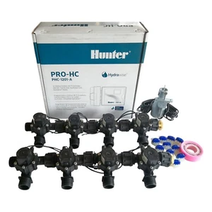 Hunter 12 Station Pro-HC WiFi Irrigation*Outdoor*8x 3/4" Solenoid,FreeRainSensor - Picture 1 of 8