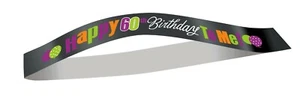 60th Birthday Sash Happy 60 Birthday To Me Decorations Favor Party Supply - Picture 1 of 2