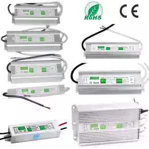 AC 110V-240V to DC12V/24V IP67 Waterproof LED Transformer Driver Power Supply US - Picture 1 of 42