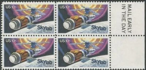 Mail Early Block of 4 stamps - Scott 1529 - 10 cent - Skylab - 1974 - MNH - Picture 1 of 1