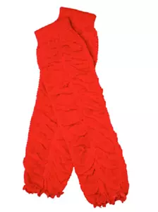 juDanzy Girls Rouched Ruffle Baby and Toddler Leg Warmers Red One Size - Picture 1 of 2