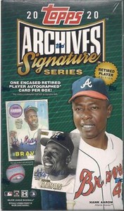2020 Topps Archives Signature Series Retired Player Baseball Sealed Hobby Box