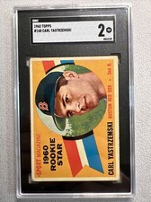 1960 Topps Carl Yastrzemski RC #148 SGC 2 Good