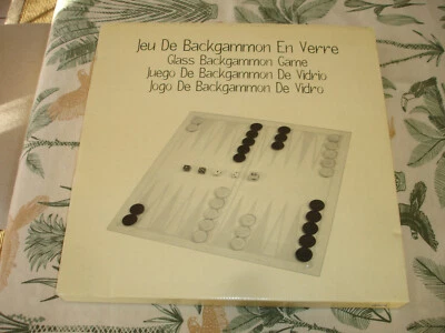 JEU DE BACKGAMMON - JEU DE JACQUET - EN VERRE - NEUF - Photo 1/4