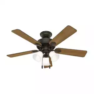 Hunter 44" Swanson Ceiling Fan with 3 LED Lights Pull Chain Traditional Casual - Picture 1 of 4
