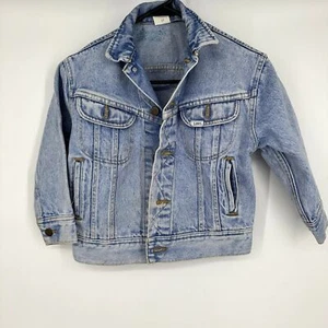 Lee Vintage 90's Denim Jacket White Label Youth Size Small - Picture 1 of 8