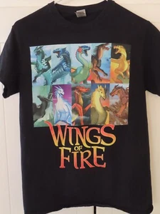 Wings of Fire black dragon t-shirt adult size small - Picture 1 of 1