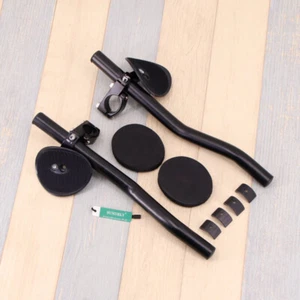 Bicycle Adjustable Clip-on Rest Handlebar Cycling Triathlon Tri Bars Handlebar - Picture 1 of 8