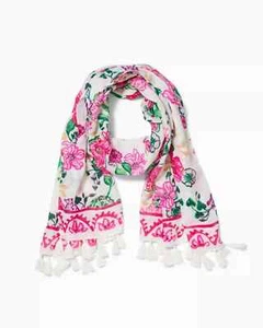 Neu Lilly Pulitzer Resort Schal Kokosnuss Safari Heiligtum Engineered Floral - Bild 1 von 4