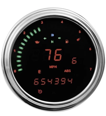 Dakota Digital Harley Dyna Fatbob Speedometer Tachometer MCL-2002-R Red LED - Image 1 of 4