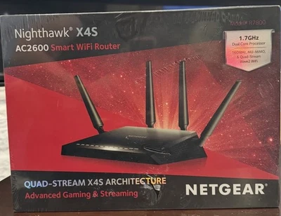 Netgear Nighthawk X4S AC2600 Smart WiFi Router Adv Gaming & Streaming Sealed New - Image 1 of 2