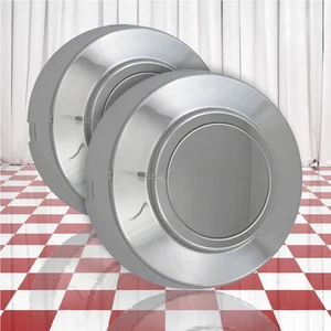 Front Chrome Center Caps for 1995-1997 Ford F-250/350 (QTY: Two) - Picture 1 of 3
