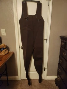 Stone Creek Men's LargeSmall Regular Brown Neoprene Waders Stocking Foot Style - Picture 1 of 10