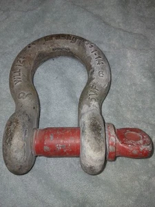 Crosby 5VF 1-1/4" WLL 12 Ton Zincato Vite Pin Ancoraggio Grillo Made In USA  - Foto 1 di 7