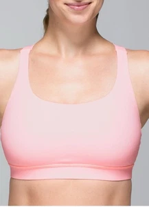 Lululemon Energy BH gebleichte Koralle (erste Version) Neu mit Etikett Größe 8 - Bild 1 von 6