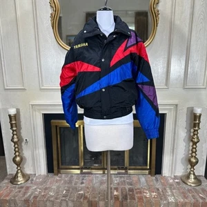 Vintage Yamaha Racing Jacke 90er Snowmobile Colorblock Nylon M Retro - Bild 1 von 16