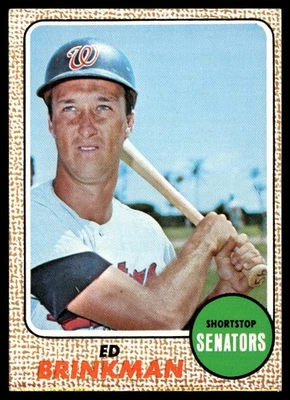 1968 Topps Ed Brinkman - Washington Senators #49 Foto 1 de 2