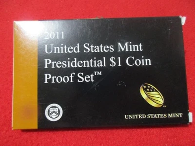 2011-S US Mint Proof Set. 4 Presidential Dollars. Ultra Cameos. In BOI. #MF-5371 - Image 1 of 3