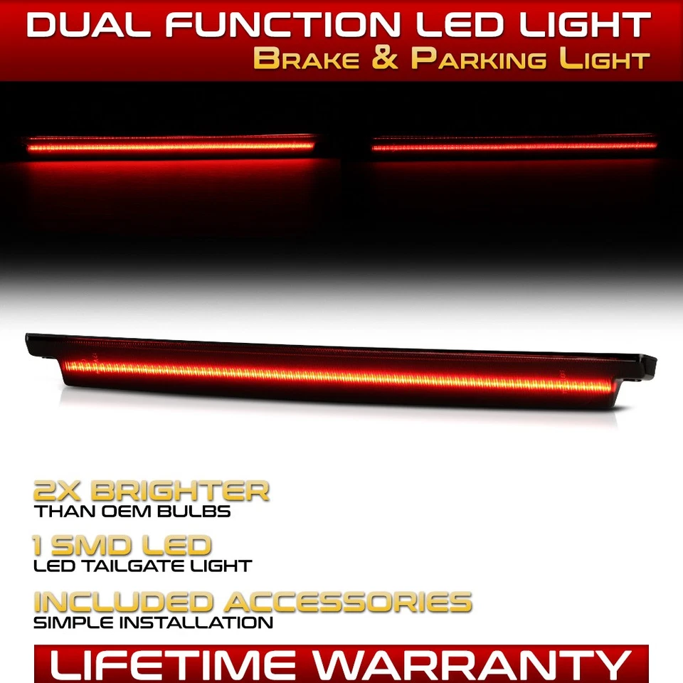 [Brake+Parking]Smoked Lens Full LED Tailgate Lamp Bar For 06-18 Ram 3500 Dually - Изображение 1 из 4