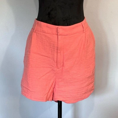 Nine West | Women’s Cruz Coral High Rise 100% Cotton Walking Shorts Sz 1X - Image 1 of 4