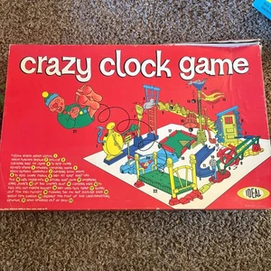 Vintage 1964 Ideal Crazy Clock Board Game - Picture 1 of 9