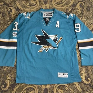 San Jose Sharks #39 Logan Couture Reebok Jersey Mens Size XXL Flawed Patches - Picture 1 of 15