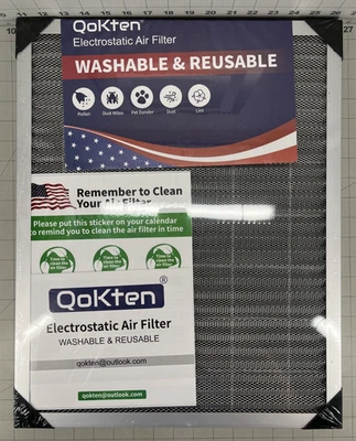 Aluminum Electrostatic Air Filter (16" x 20" x 1"), Washable Furnace Air Filter - Image 1 of 4