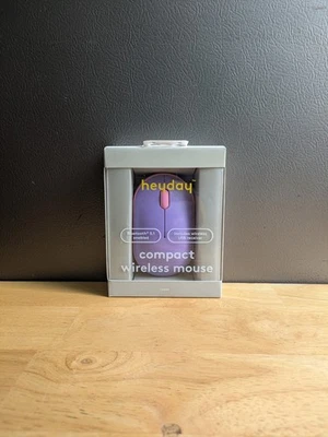Heyday Compact Wireless Mouse Bluetooth/USB Purple & Pink NEW In Box - Image 1 of 4
