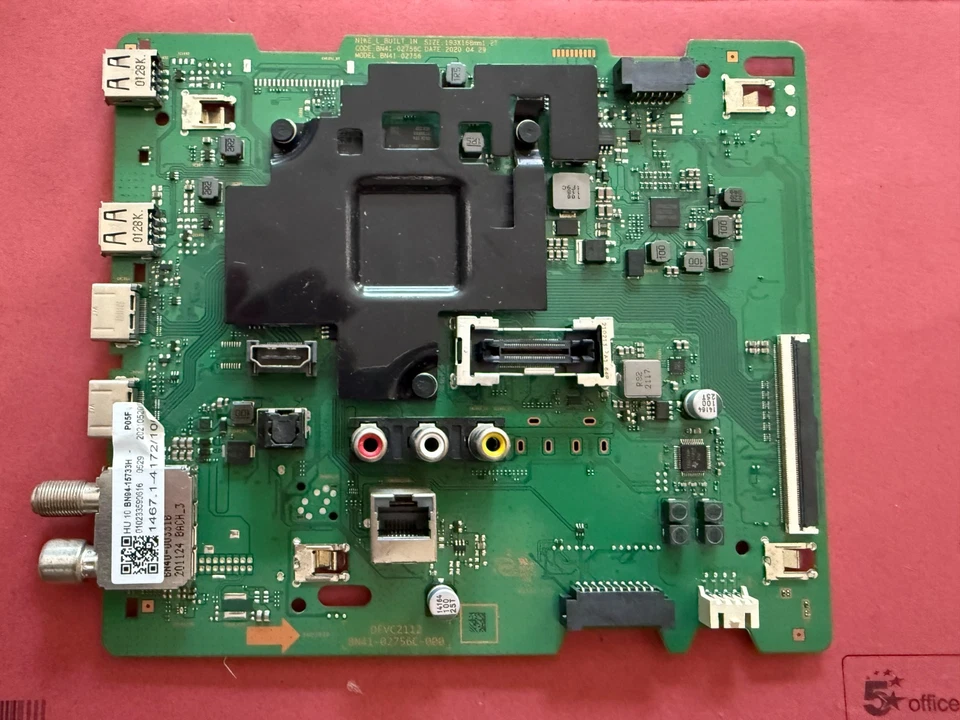 PLACA PRINCIPAL SAMSUNG QE50Q60TAU BN41-02756 BN94-15733H SCR:CY-RT050HGPV1V Foto 1 de 1