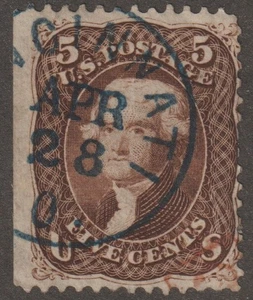 EDSROOM-21287 US 76 gebraucht 1861-66 Cincinnati Ohio Cancel Jefferson CV$120 - Bild 1 von 2