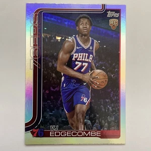 2025-26 Topps VJ Edgecombe Rainbow Foil #203 Philadelphia 76ers RC Parallel - Foto 1 di 2
