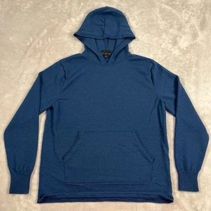 Suéter J Crew Destination para mujer azul medio suéter con capucha 100 % lana merino - Imagen 1 de 11
