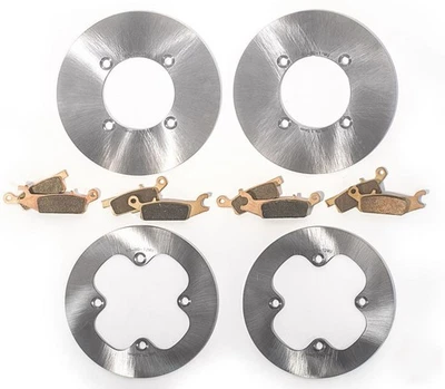 Передние и задние роторы и тормозные колодки MudRat 2009 - 2014 Yamaha Grizzly YFM550 - Изображение 1 из 4