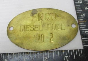 Oldtimer "Enco Diesel Fuel". pumpenabzeichen - Bild 1 von 1