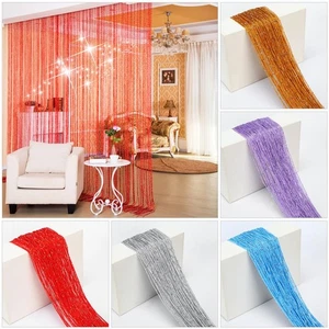 Wedding Party Decoration Screen Panel Hanging Beaded Curtain Window Curtains - Picture 1 of 12