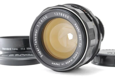 8 Element [Exc+5 w/Hood] Pentax Super Takumar 50mm f1.4 MF Lens M42 From JAPAN - Image 1 of 4