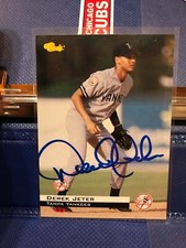 Derek Jeter autographed card 1994 classic Tampa Yankees Rookie Nice