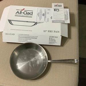 2005 All Clad Stainless 3-Ply 10” Fry Pan W/Original Box - Picture 1 of 13