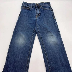 Circo Boys or Girls Dark Wash Straight Leg High Waist Jeans-Unisex Size 6 - Picture 1 of 7