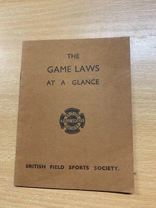 Seltene 1949 " The Game Und Jagd Gesetzen Bei Blick " Klein Taschenbuch Buch ( - Picture 1 of 11