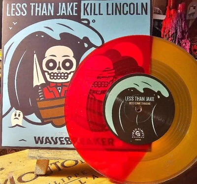 Less Than Jake/Kill Lincoln 7” Yellow And Red Vinyl Limited Edition - Image 1 of 2