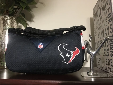 Customized Rainbow Color Shifting PRIDE Houston Texans Jersey Style Purse Cover