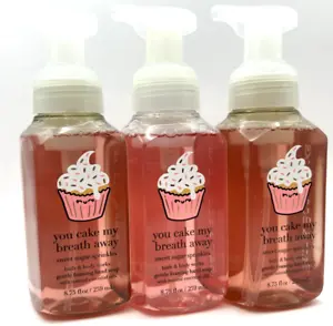 NEW 3 BATH & BODY WORKS YOU CAKE MY BREATH AWAY GENTLE HAND SOAP 8.75 FL OZ - Picture 1 of 3