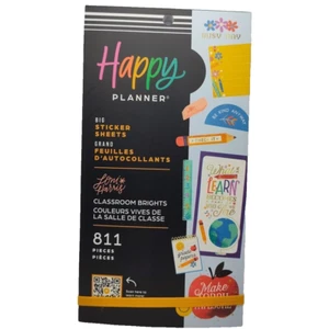 BIG Happy Planner Jess Miller Draws CLASSROOM BIRGHTS Sticker Sheet Pack 811pcs - Picture 1 of 13